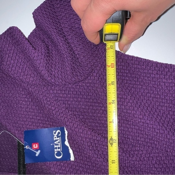 NEW Chaps Women's Textured Fit & Flare Dress Beetroot Size 10 - Picture 10 of 11